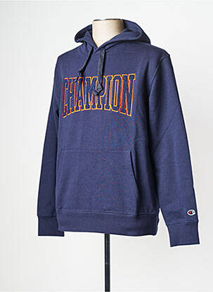 Sweat-shirt à capuche col rond bleu CHAMPION homme