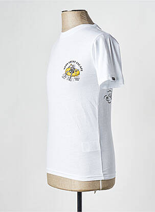 T-shirt col rond blanc VANS homme