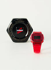 Montre rouge CASIO pour unisexe seconde vue