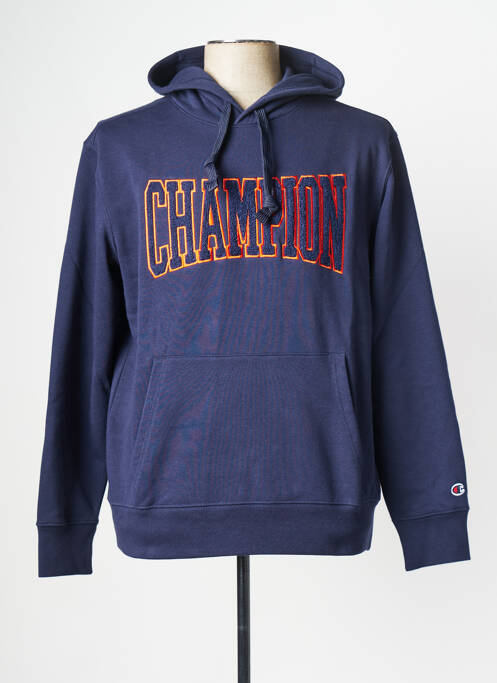 Sweat-shirt à capuche bleu CHAMPION pour homme