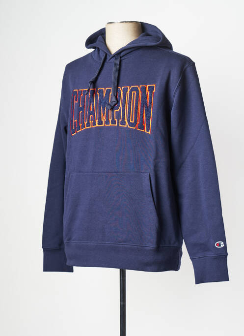 Sweat-shirt à capuche bleu CHAMPION pour homme