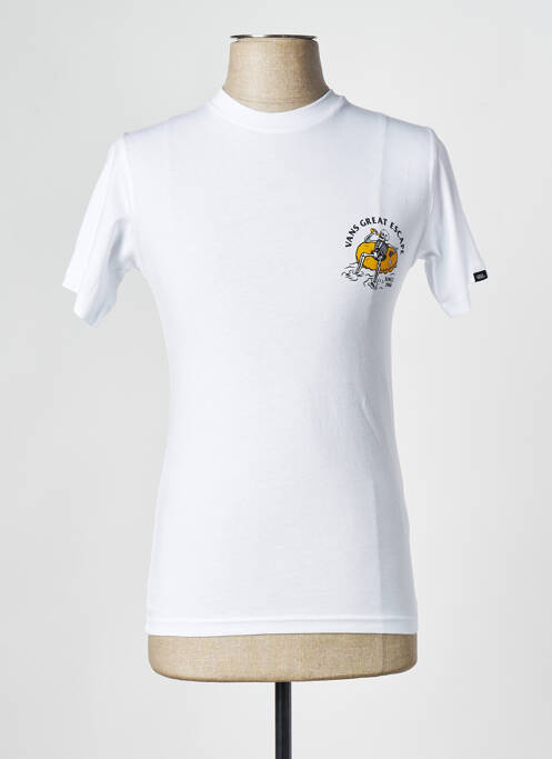 T-shirt blanc VANS pour homme