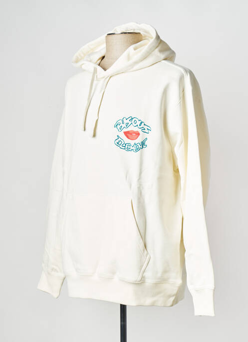 Sweat-shirt à capuche blanc ELEMENT pour homme