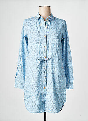 Robe courte col v bleu VILA femme