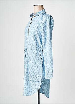 Robe courte col v bleu VILA femme