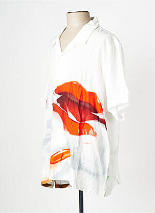 Chemise manches courtes blanc HUF homme