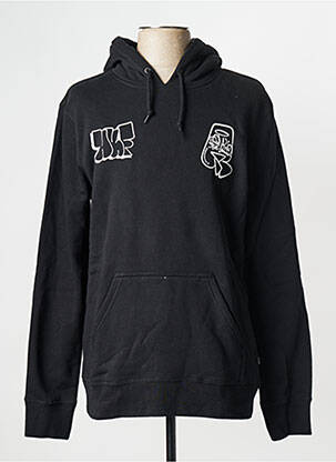 Sweat-shirt noir HUF pour unisexe