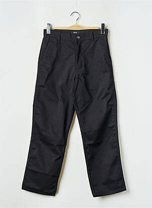 Pantalon droit noir HUF homme