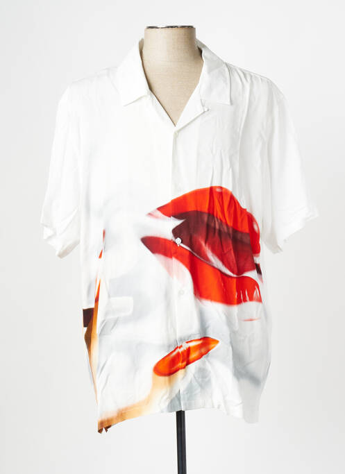 Chemise manches courtes blanc HUF pour homme