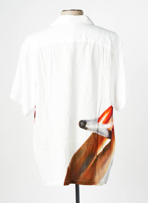 Chemise manches courtes blanc HUF pour homme