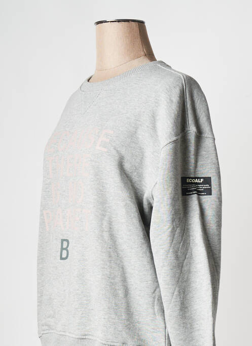 Sweat-shirt gris ECOALF pour femme
