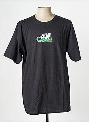 T-shirt noir HUF unisexe