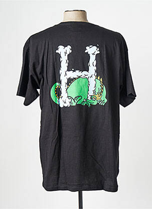T-shirt noir HUF unisexe