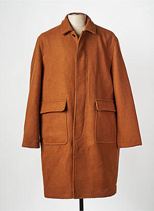 Manteau long marron MINIMUM homme