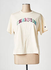 T-shirt beige CHAMPION pour femme seconde vue