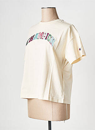 T-shirt beige CHAMPION femme