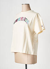 T-shirt beige CHAMPION pour femme seconde vue