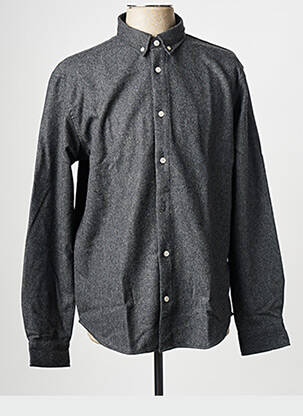 Chemise manches longues noir MINIMUM homme
