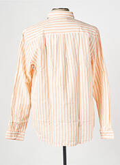 Chemise manches longues orange MINIMUM pour homme seconde vue