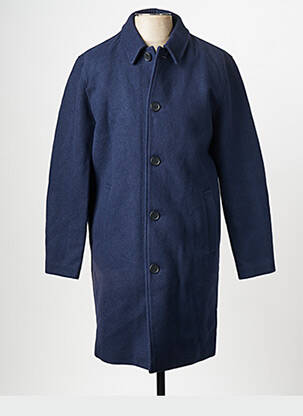 Manteau long bleu MINIMUM homme