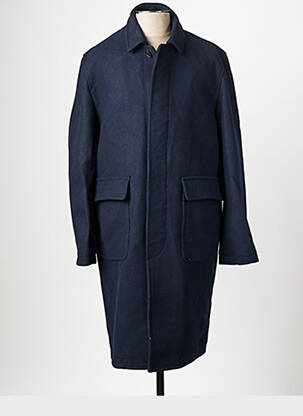 Manteau long bleu MINIMUM homme