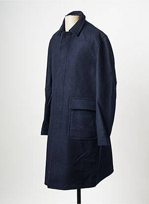 Manteau long bleu MINIMUM homme