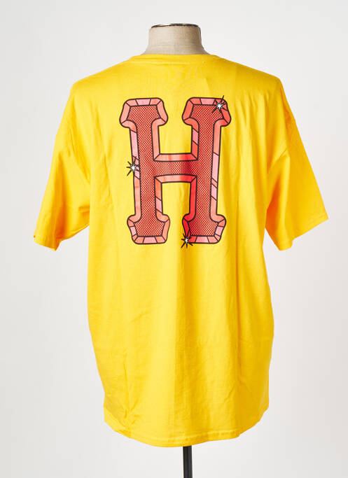 T-shirt jaune HUF pour unisexe