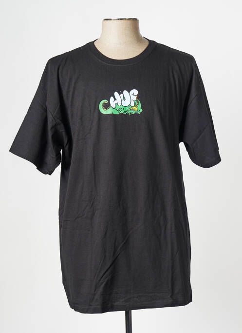 T-shirt noir HUF pour unisexe