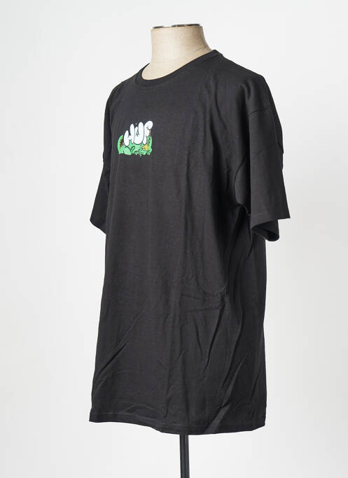 T-shirt noir HUF pour unisexe