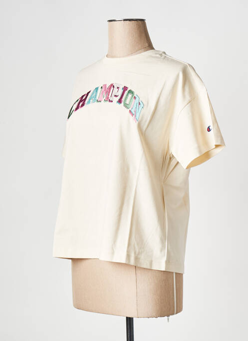 T-shirt beige CHAMPION pour femme