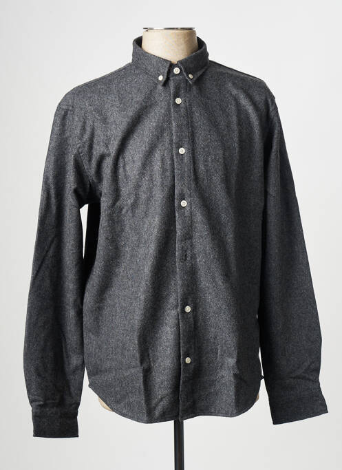 Chemise manches longues noir MINIMUM pour homme