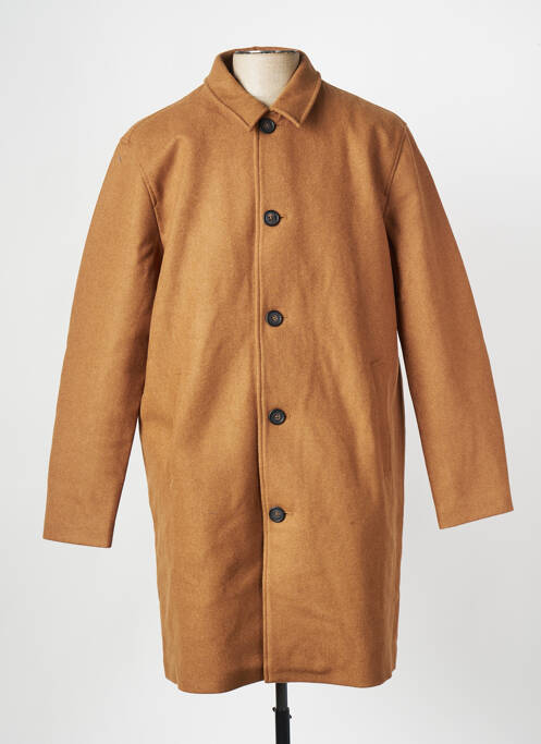 Manteau long marron MINIMUM pour homme