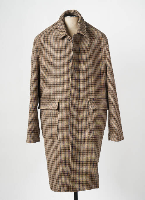 Manteau long marron MINIMUM pour homme