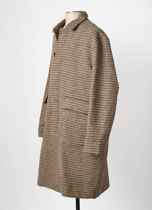 Manteau long marron MINIMUM pour homme