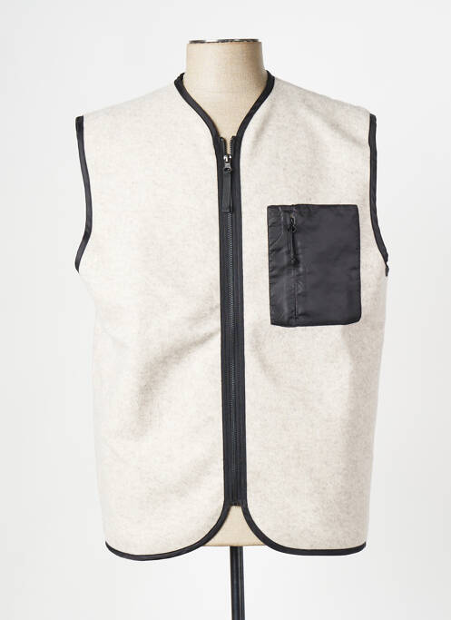 Gilet sans manche beige MINIMUM pour homme