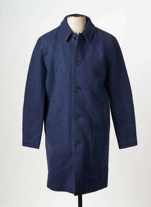 Manteau long bleu MINIMUM pour homme