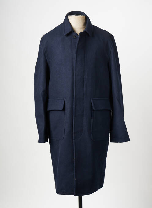Manteau long bleu MINIMUM pour homme
