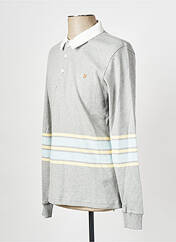 Polo gris FARAH pour homme seconde vue