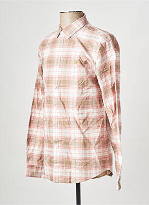 Chemise manches longues rose FARAH homme