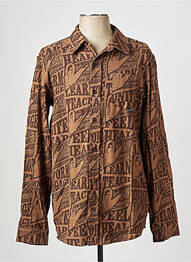 Chemise manches longues marron DAILY PAPER homme