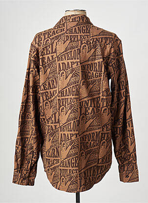 Chemise manches longues marron DAILY PAPER homme