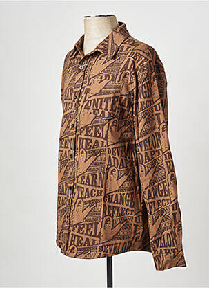 Chemise manches longues marron DAILY PAPER homme