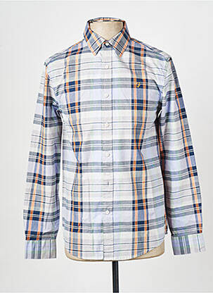 Chemise manches longues bleu FARAH homme