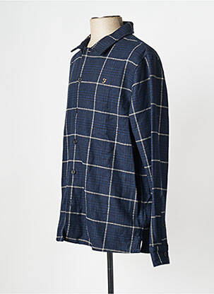 Chemise manches longues bleu FARAH homme