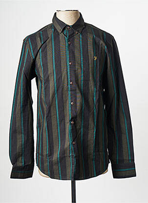 Chemise manches longues vert FARAH homme