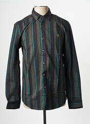 Chemise manches longues vert FARAH pour homme seconde vue