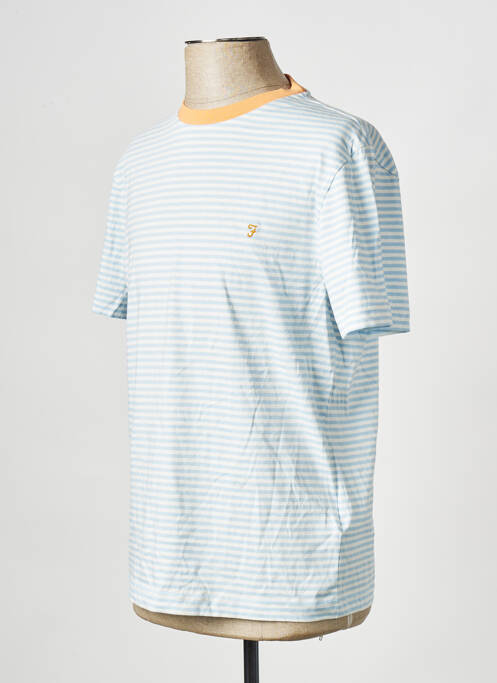 T-shirt bleu FARAH pour homme