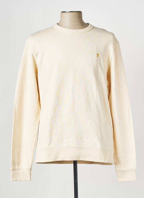 Sweat-shirt beige FARAH pour homme