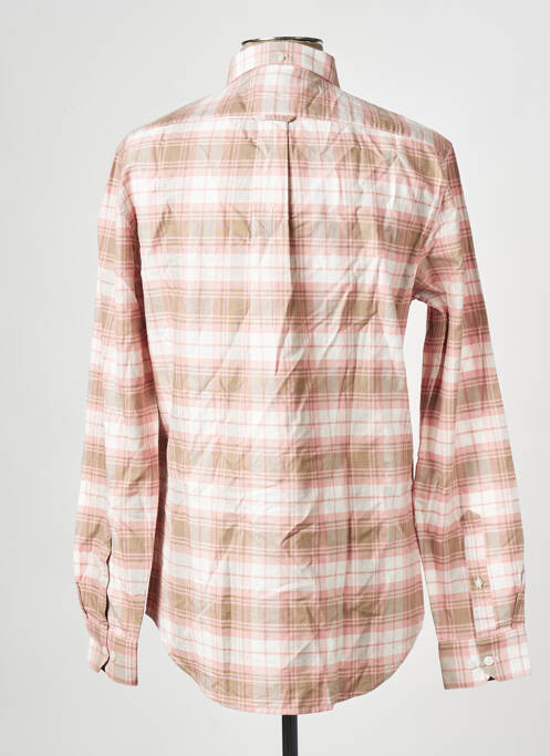 Chemise manches longues rose FARAH pour homme