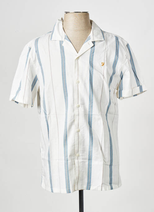 Chemise manches courtes beige FARAH pour homme